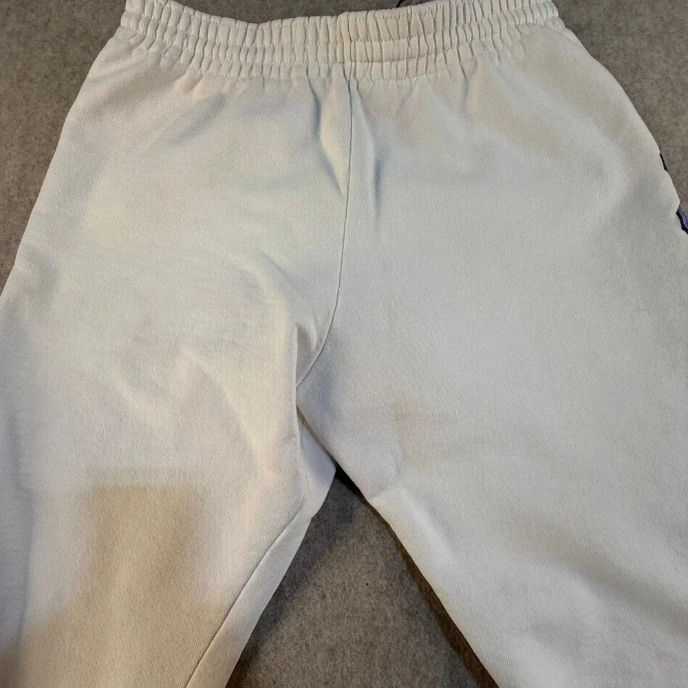 Vintage Nike Just Do It Sweatpants White Purple Graphic Mens Fleece Pants
